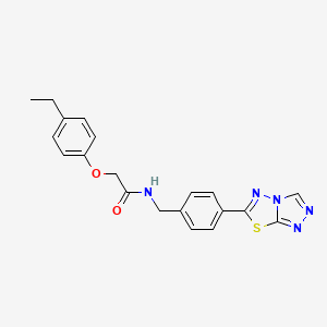 2-(4-ethylphenoxy)-N-[4-([1,2,4]triazolo[3,4-b][1,3,4]thiadiazol-6-yl)benzyl]acetamide