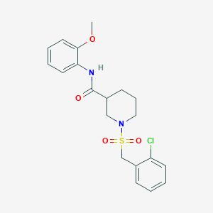 1-[(2-chlorobenzyl)sulfonyl]-N-(2-methoxyphenyl)piperidine-3-carboxamide