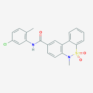 N-(5-chloro-2-methylphenyl)-6-methyl-6H-dibenzo[c,e][1,2]thiazine-9-carboxamide 5,5-dioxide