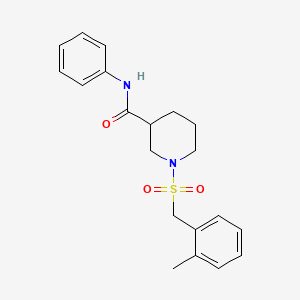 1-[(2-methylbenzyl)sulfonyl]-N-phenylpiperidine-3-carboxamide