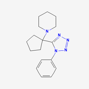 1-[1-(1-phenyl-1H-tetrazol-5-yl)cyclopentyl]piperidine