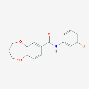 N-(3-bromophenyl)-3,4-dihydro-2H-1,5-benzodioxepine-7-carboxamide