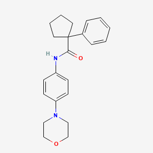 N-[4-(morpholin-4-yl)phenyl]-1-phenylcyclopentanecarboxamide