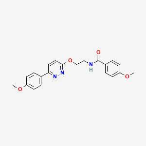 4-methoxy-N-(2-{[6-(4-methoxyphenyl)pyridazin-3-yl]oxy}ethyl)benzamide