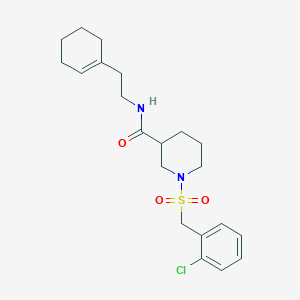 1-[(2-chlorobenzyl)sulfonyl]-N-[2-(cyclohex-1-en-1-yl)ethyl]piperidine-3-carboxamide