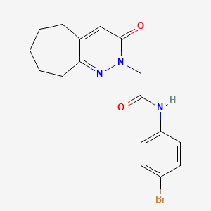 N-(4-bromophenyl)-2-(3-oxo-3,5,6,7,8,9-hexahydro-2H-cyclohepta[c]pyridazin-2-yl)acetamide