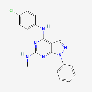 N~4~-(4-chlorophenyl)-N~6~-methyl-1-phenyl-1H-pyrazolo[3,4-d]pyrimidine-4,6-diamine