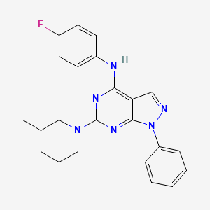 N-(4-fluorophenyl)-6-(3-methylpiperidin-1-yl)-1-phenyl-1H-pyrazolo[3,4-d]pyrimidin-4-amine