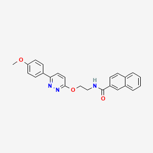 N-(2-((6-(4-methoxyphenyl)pyridazin-3-yl)oxy)ethyl)-2-naphthamide