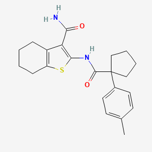 2-({[1-(4-Methylphenyl)cyclopentyl]carbonyl}amino)-4,5,6,7-tetrahydro-1-benzothiophene-3-carboxamide