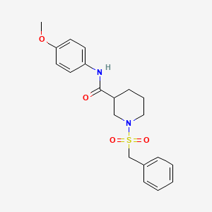 molecular formula C20H24N2O4S B11235060 1-(benzylsulfonyl)-N-(4-methoxyphenyl)piperidine-3-carboxamide 