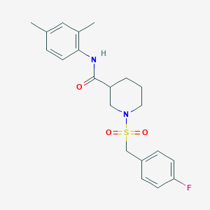 N-(2,4-dimethylphenyl)-1-[(4-fluorobenzyl)sulfonyl]piperidine-3-carboxamide