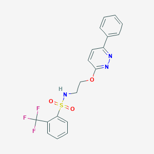 N-(2-((6-phenylpyridazin-3-yl)oxy)ethyl)-2-(trifluoromethyl)benzenesulfonamide