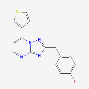 2-(4-Fluorobenzyl)-7-(thiophen-3-yl)[1,2,4]triazolo[1,5-a]pyrimidine