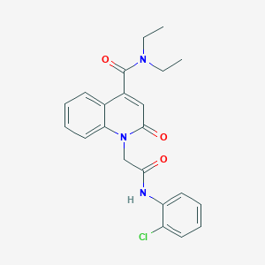 1-{2-[(2-chlorophenyl)amino]-2-oxoethyl}-N,N-diethyl-2-oxo-1,2-dihydroquinoline-4-carboxamide