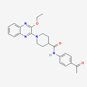 N-(4-acetylphenyl)-1-(3-ethoxyquinoxalin-2-yl)piperidine-4-carboxamide