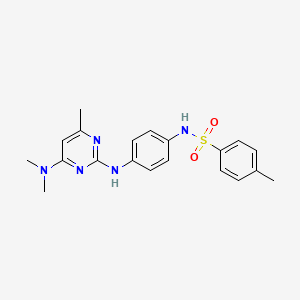 N-(4-((4-(dimethylamino)-6-methylpyrimidin-2-yl)amino)phenyl)-4-methylbenzenesulfonamide