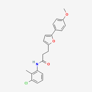 N-(3-chloro-2-methylphenyl)-3-[5-(4-methoxyphenyl)furan-2-yl]propanamide