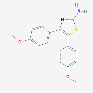 molecular formula C17H16N2O2S B112354 4,5-双-(4-甲氧基-苯基)-噻唑-2-胺 CAS No. 24827-38-1