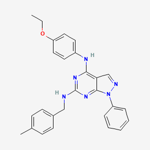 N~4~-(4-ethoxyphenyl)-N~6~-(4-methylbenzyl)-1-phenyl-1H-pyrazolo[3,4-d]pyrimidine-4,6-diamine