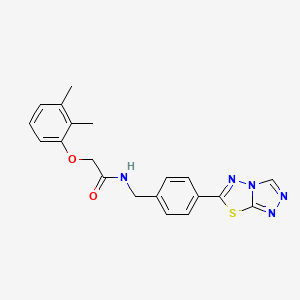 molecular formula C20H19N5O2S B11235435 2-(2,3-dimethylphenoxy)-N-[4-([1,2,4]triazolo[3,4-b][1,3,4]thiadiazol-6-yl)benzyl]acetamide 