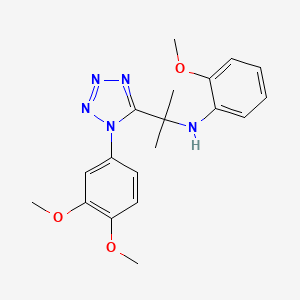 N-{2-[1-(3,4-dimethoxyphenyl)-1H-tetrazol-5-yl]propan-2-yl}-2-methoxyaniline