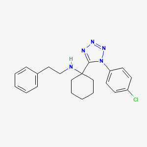 1-[1-(4-chlorophenyl)-1H-tetrazol-5-yl]-N-(2-phenylethyl)cyclohexanamine