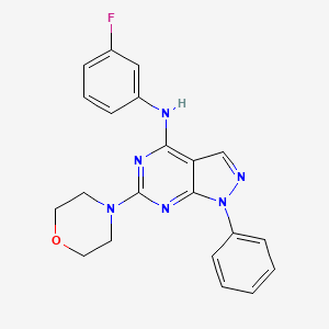 N-(3-fluorophenyl)-6-(morpholin-4-yl)-1-phenyl-1H-pyrazolo[3,4-d]pyrimidin-4-amine