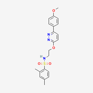 N-(2-((6-(4-methoxyphenyl)pyridazin-3-yl)oxy)ethyl)-2,4-dimethylbenzenesulfonamide