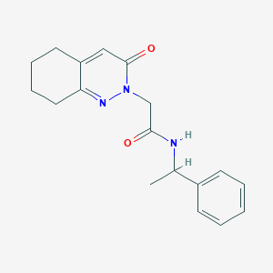 2-(3-oxo-5,6,7,8-tetrahydrocinnolin-2(3H)-yl)-N-(1-phenylethyl)acetamide