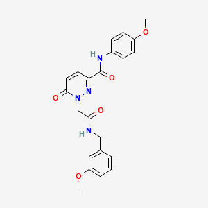 1-(2-((3-methoxybenzyl)amino)-2-oxoethyl)-N-(4-methoxyphenyl)-6-oxo-1,6-dihydropyridazine-3-carboxamide