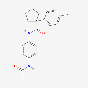 N-[4-(acetylamino)phenyl]-1-(4-methylphenyl)cyclopentanecarboxamide