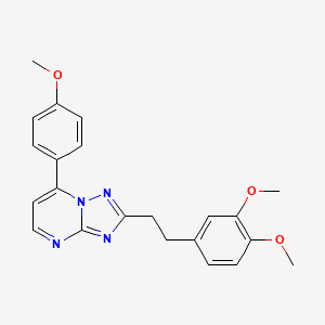 2-(3,4-Dimethoxyphenethyl)-7-(4-methoxyphenyl)[1,2,4]triazolo[1,5-a]pyrimidine