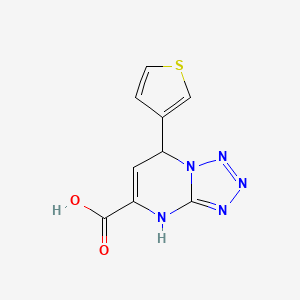 molecular formula C9H7N5O2S B11235851 7-(Thiophen-3-yl)-4,7-dihydrotetrazolo[1,5-a]pyrimidine-5-carboxylic acid 