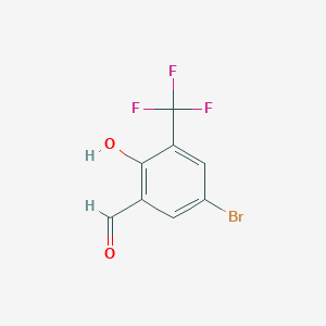 molecular formula C8H4BrF3O2 B112359 5-溴-2-羟基-3-(三氟甲基)苯甲醛 CAS No. 251300-30-8