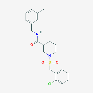 1-[(2-chlorobenzyl)sulfonyl]-N-(3-methylbenzyl)piperidine-3-carboxamide