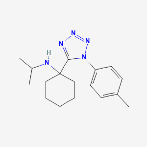 molecular formula C17H25N5 B11236002 1-[1-(4-methylphenyl)-1H-tetrazol-5-yl]-N-(propan-2-yl)cyclohexanamine 