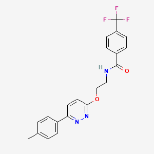 N-(2-{[6-(4-methylphenyl)pyridazin-3-yl]oxy}ethyl)-4-(trifluoromethyl)benzamide