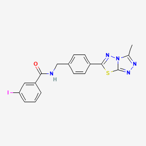 3-iodo-N-[4-(3-methyl[1,2,4]triazolo[3,4-b][1,3,4]thiadiazol-6-yl)benzyl]benzamide