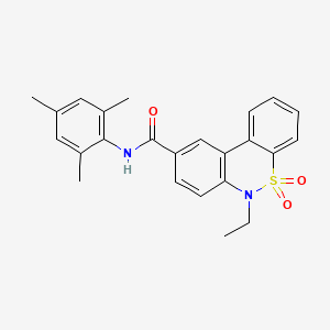 6-ethyl-N-mesityl-6H-dibenzo[c,e][1,2]thiazine-9-carboxamide 5,5-dioxide