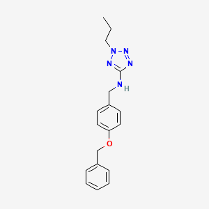 N-[4-(benzyloxy)benzyl]-2-propyl-2H-tetrazol-5-amine