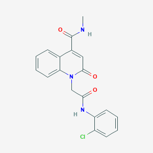 1-{2-[(2-chlorophenyl)amino]-2-oxoethyl}-N-methyl-2-oxo-1,2-dihydroquinoline-4-carboxamide