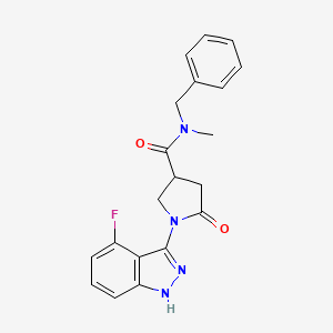 N-benzyl-1-(4-fluoro-2H-indazol-3-yl)-N-methyl-5-oxopyrrolidine-3-carboxamide