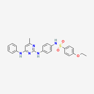 4-ethoxy-N-(4-((4-methyl-6-(phenylamino)pyrimidin-2-yl)amino)phenyl)benzenesulfonamide