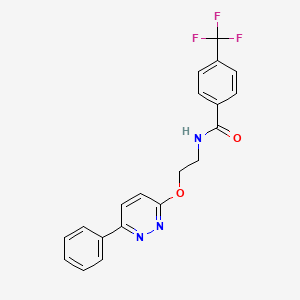 N-{2-[(6-phenylpyridazin-3-yl)oxy]ethyl}-4-(trifluoromethyl)benzamide