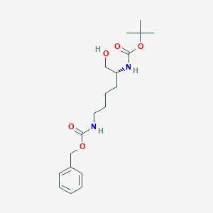 molecular formula C19H30N2O5 B112362 (R)-(5-叔丁氧羰基氨基-6-羟己基)氨基甲酸苄酯 CAS No. 252940-35-5