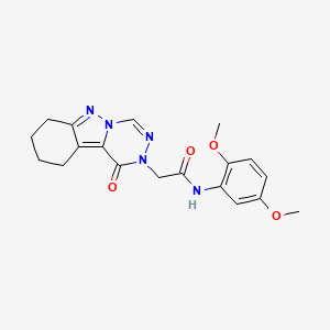 N-(2,5-dimethoxyphenyl)-2-(1-oxo-7,8,9,10-tetrahydro-[1,2,4]triazino[4,5-b]indazol-2(1H)-yl)acetamide