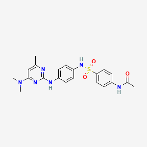 N-(4-(N-(4-((4-(dimethylamino)-6-methylpyrimidin-2-yl)amino)phenyl)sulfamoyl)phenyl)acetamide