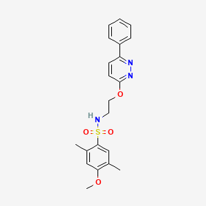 4-methoxy-2,5-dimethyl-N-(2-((6-phenylpyridazin-3-yl)oxy)ethyl)benzenesulfonamide