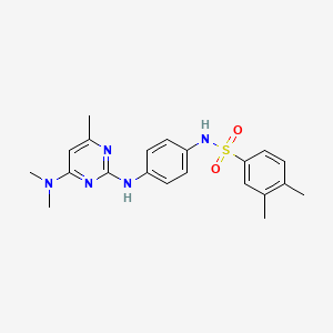 N-(4-((4-(dimethylamino)-6-methylpyrimidin-2-yl)amino)phenyl)-3,4-dimethylbenzenesulfonamide